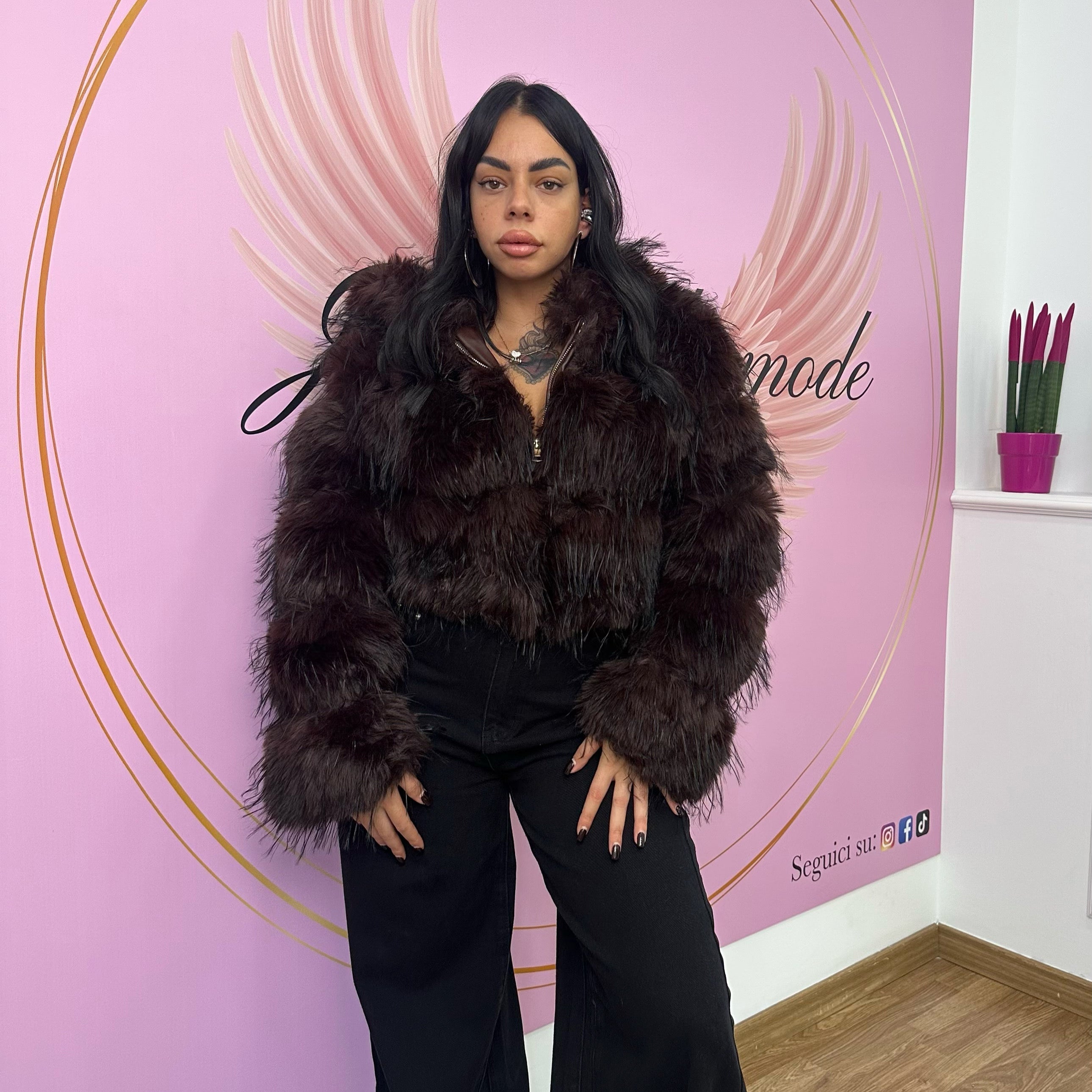 Ecofur con cappuccio