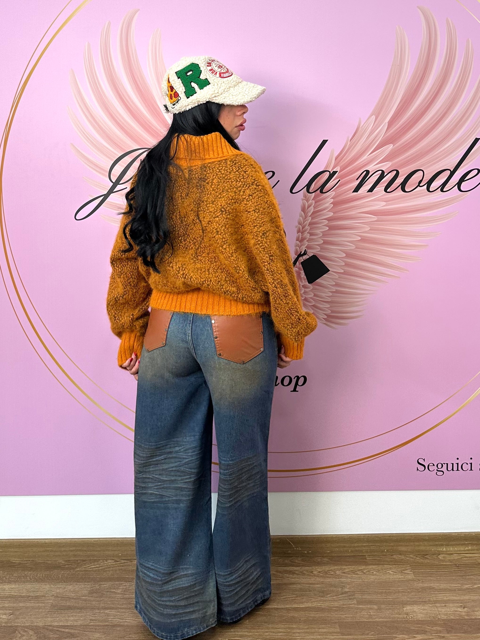 Jeans tasche ecopelle