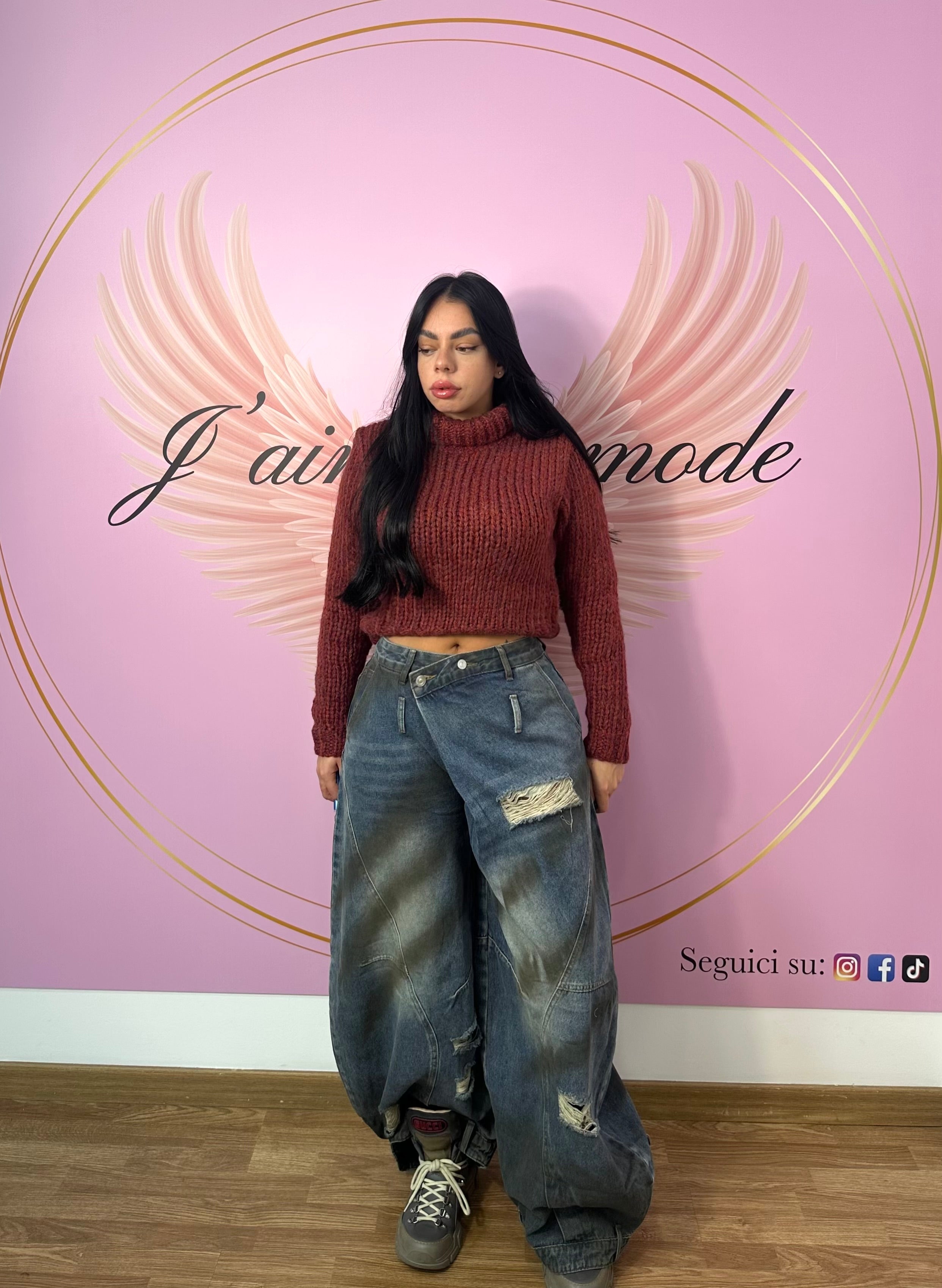 Jeans doppia chiusura