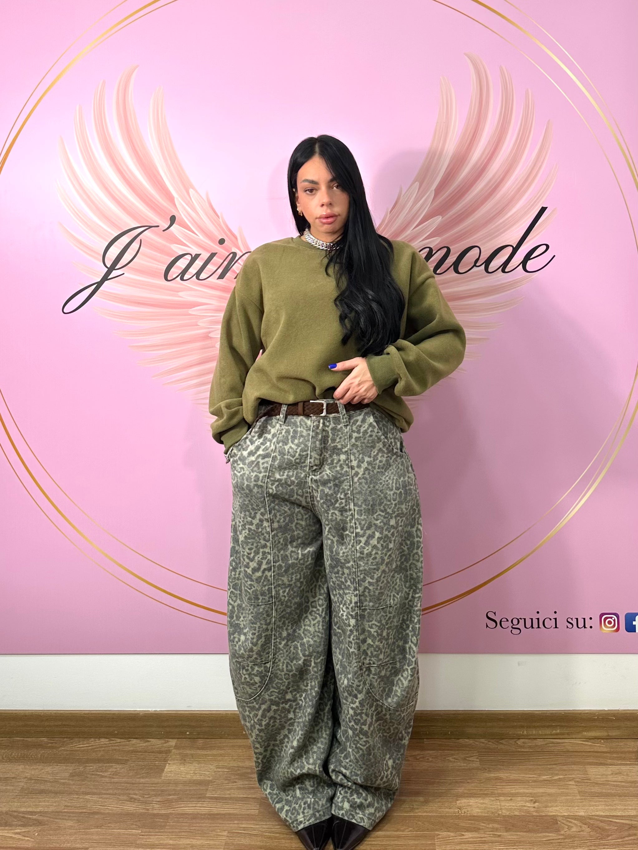 Jeans balloon maculato