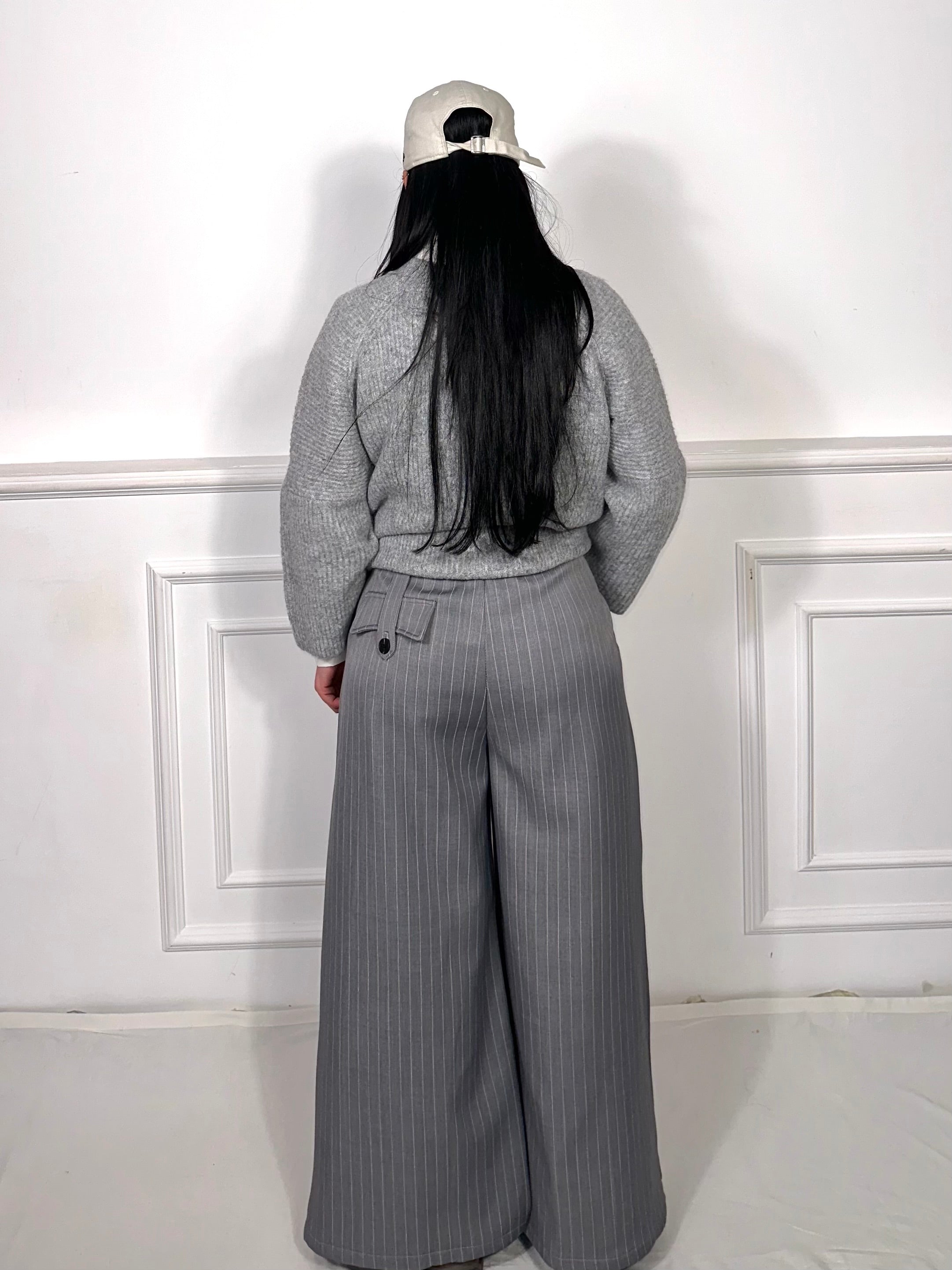 Pantalone Righe gesso