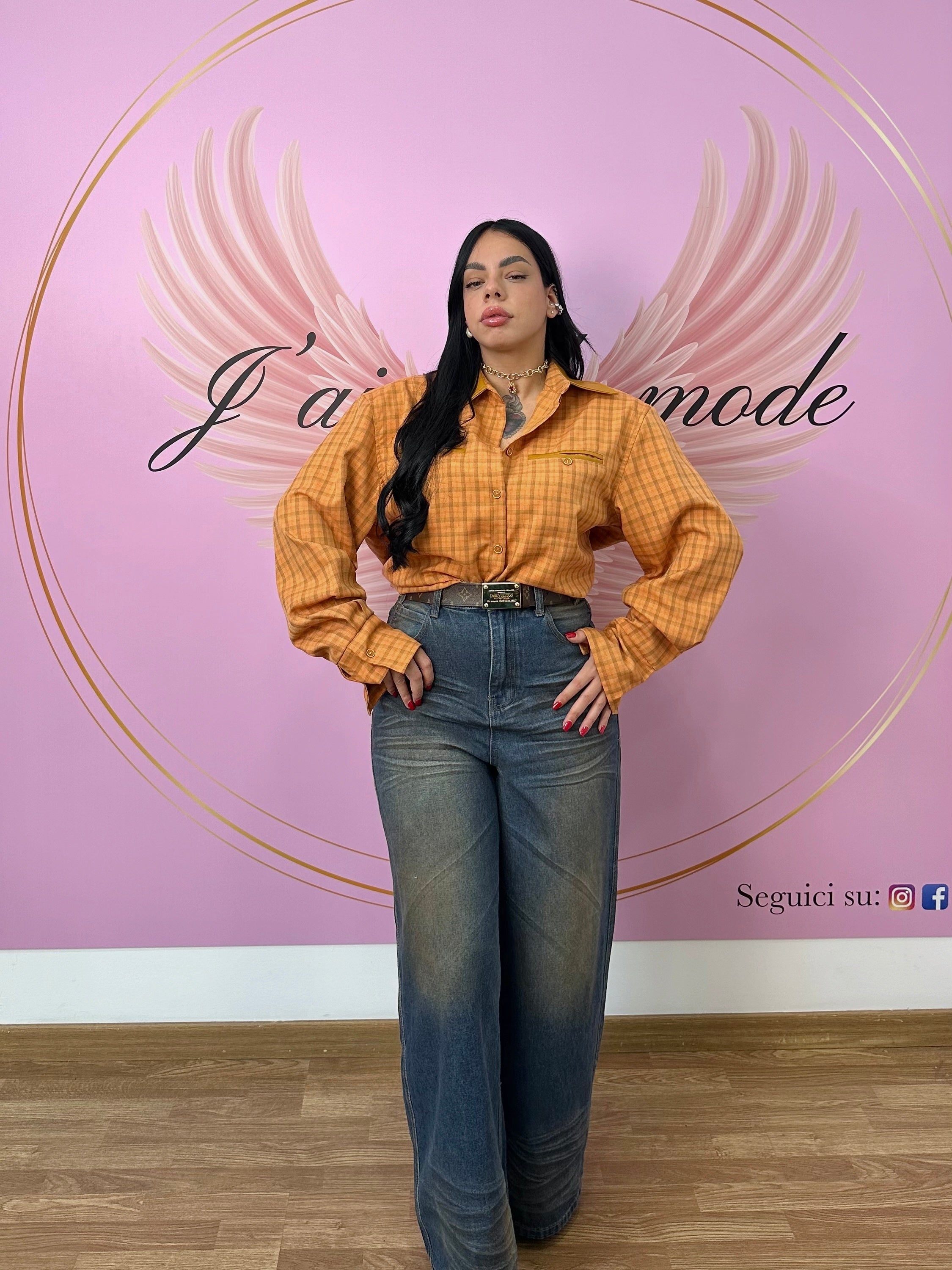 Jeans tasche ecopelle